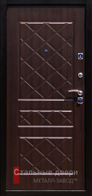 Уличная металлическая дверь с терморазрывом №17 — вид изнутри